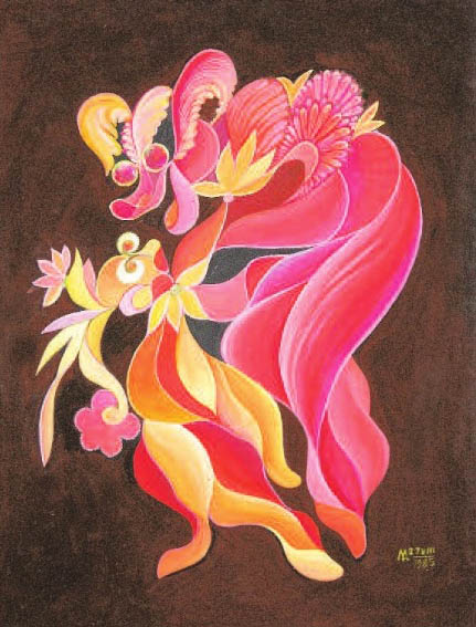 «Цить, капосне!». 1985. Картон, змішана техніка